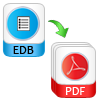 Import Exchange EDB emails to PDF