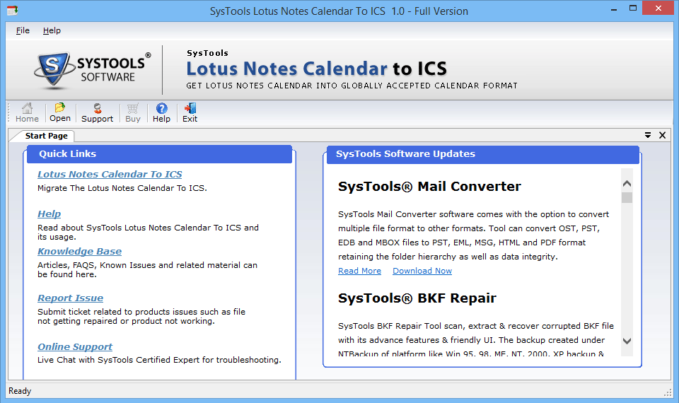 Lotus Notes Calendar to ICS — Simply Migrate NSF Calendar in ICS File
